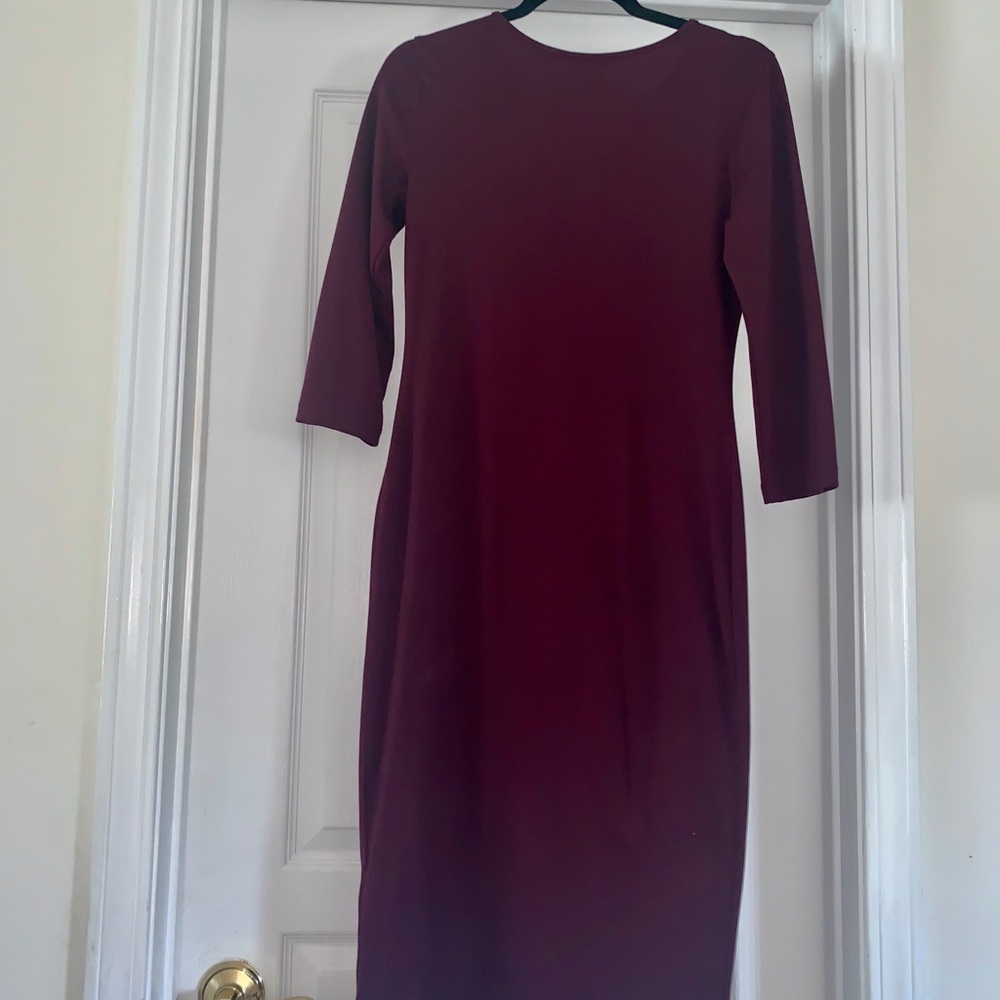 Simple violet classy dress